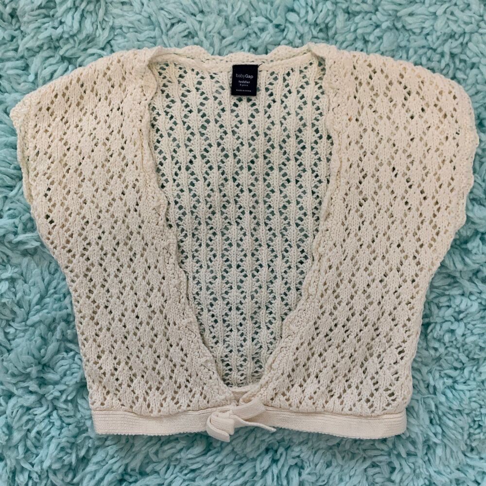 GAP Girls Sleeveless sweater- Cream